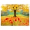 Designart - Beautiful Autumn Yellow Tree - Floral Canvas Art Print